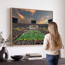 University of Michigan Wolverines Print Canvas, Football