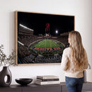 Framed Texas Tech Red Raiders Stadium Canvas, Texas Tech Red