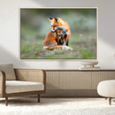 Heartwarming Fox and Baby Cub Wall Art | Ready to Hang