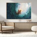 Powerful Jesus Canvas Print - Hand of Salvation,
