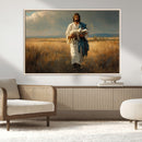 Jesus Shepherd Wall Art | Ready to Hang Triptych Canvas of