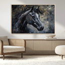 Large Abstract Horse Wall Art Canvas Print | Farmhouse Wall