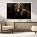 Abstract Black Horse Canvas Print for Farmhouse Wall Art | by MyGreatCanvas | Canvas Wall Art Prints | Photo Prints & Wall Decor