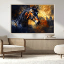 Abstract Horse Art Print - Abstract Canvas Wall Art |