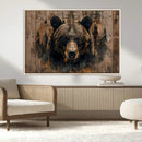 Rustic Grizzly 399 Wall Art | Triptych Canvas Print | Rustic by MyGreatCanvas | Canvas Wall Art Prints | Photo Prints & Wall Decor