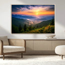 Majestic Mountain Sunrise Print | Landscape Wall Art |