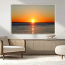 Golden Horizon Sunset Over Ocean Wall Art Canvas Print – by MyGreatCanvas | Canvas Wall Art Prints | Photo Prints & Wall Decor