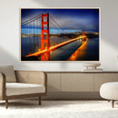 Large Wall Art San Francisco Canvas Print - Wonderful Golden
