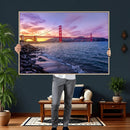 Golden Gate Bridge Wall Art Canvas Print – Framed San by MyGreatCanvas | Canvas Wall Art Prints | Photo Prints & Wall Decor