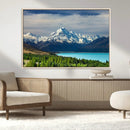 Mount Cook and Lake Pukaki Canvas Wall Art Print – Majestic by MyGreatCanvas | Canvas Wall Art Prints | Photo Prints & Wall Decor