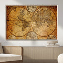 Vintage World Map Canvas Print – Antique Push Pin Travel by MyGreatCanvas | Canvas Wall Art Prints | Photo Prints & Wall Decor