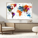 World Map Canvas Print – Framed Travel Map Wall Art for by MyGreatCanvas | Canvas Wall Art Prints | Photo Prints & Wall Decor
