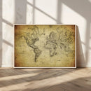 Push Pin World Map Canvas Print – Travel Tracker Wall Art
