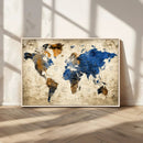World Map Canvas Print – Detailed Map of the World Wall Art by MyGreatCanvas | Canvas Wall Art Prints | Photo Prints & Wall Decor