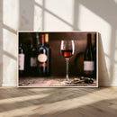 Red Wine and Bottle Canvas Print by MyGreatCanvas | Canvas Wall Art Prints | Photo Prints & Wall Decor