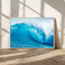 Big Ocean Surfing Wave Wall Art Canvas Print