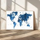 World Map Canvas Print – Framed Detailed Map of the World by MyGreatCanvas | Canvas Wall Art Prints | Photo Prints & Wall Decor