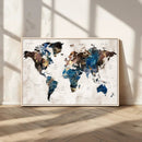 World Map Canvas Print – Framed Travel Map Wall Art for by MyGreatCanvas | Canvas Wall Art Prints | Photo Prints & Wall Decor