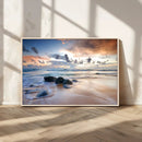 Serene Weather On The Beach Wall Art Canvas Print