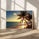 Sunset Palm Trees Wall Art Canvas Print by MyGreatCanvas | Canvas Wall Art Prints | Photo Prints & Wall Decor