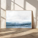 Blue Ocean Abstract Artwork Wall Art Canvas Print