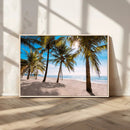 Palm Beach Tropical Island Wall Art Canvas Print