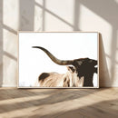 Texas Longhorn Wall Art Canvas Print | 3-Panel Large