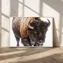 Bison Wall Art Canvas Print For Farmhouse, Wild Animal Wall by MyGreatCanvas | Canvas Wall Art Prints | Photo Prints & Wall Decor