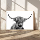 Scottish Highland Cow Cattle Art Print Wall Art Canvas Print by MyGreatCanvas | Canvas Wall Art Prints | Photo Prints & Wall Decor