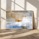Blue Multi Panel Abstract Wall Art Canvas, Abstract Blue and