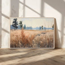 Golden Fields Canvas Wall Art Print – Serene Landscape of