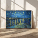 Vincent van Gogh Starry Night over the Rhone Abstract Wall