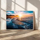 Beach Ocean Sunset on the Sea Wall Art Canvas, Beach Ocean by MyGreatCanvas | Canvas Wall Art Prints | Photo Prints & Wall Decor