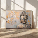 Abstract Buddha Statue Wall Art Canvas Print - Modern