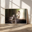 Jesus Canvas Wall Art - Jesus Running After Lost Lamb, by MyGreatCanvas | Canvas Wall Art Prints | Photo Prints & Wall Decor