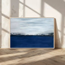 Navy Blue Abstract Wall Art Canvas Print