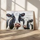 Vintage Baby and Mom Cattle Wall Art Canvas Print by MyGreatCanvas | Canvas Wall Art Prints | Photo Prints & Wall Decor