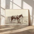 Cowboy Wall Art - Western Horse Canvas Print - Vintage