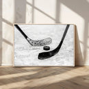 Winter Ice Hockey Sport Canvas Wall Art Print - Hockey Wall by MyGreatCanvas | Canvas Wall Art Prints | Photo Prints & Wall Decor