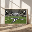 Dallas Cowboys Football Team Print - Arlington AT&T Stadium by MyGreatCanvas | Canvas Wall Art Prints | Photo Prints & Wall Decor