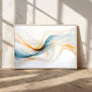 Decorative Turquoise Abstract Wave Wall Art Canvas Print by MyGreatCanvas | Canvas Wall Art Prints | Photo Prints & Wall Decor
