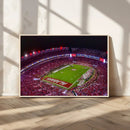 Bryant-Denny Stadium Night Game Triple Canvas Wall Art - by MyGreatCanvas | Canvas Wall Art Prints | Photo Prints & Wall Decor