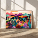 Abstract Kusama Print - Landscape Canvas Wall Art Print -