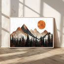 Modern Abstract Mountain Canvas Wall Art Print, Abstract by MyGreatCanvas | Canvas Wall Art Prints | Photo Prints & Wall Decor
