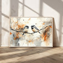 Abstract Watercolor Chickadee Bird Canvas Wall Art Print - by MyGreatCanvas | Canvas Wall Art Prints | Photo Prints & Wall Decor