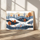 Abstract Winter Landscape Canvas Wall Art Print - Large by MyGreatCanvas | Canvas Wall Art Prints | Photo Prints & Wall Decor