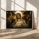 Mary Jesus Canvas Wall Art Print - Madonna and Child with