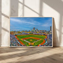 Wrigley Field Chicago Cubs Panoramic Canvas Print –