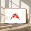 Cardinal Bird Canvas Wall Art - Male and Female Cardinal by MyGreatCanvas | Canvas Wall Art Prints | Photo Prints & Wall Decor