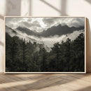 Moody Forest Wall Art – Framed Mountain Fog Canvas Artwork, by MyGreatCanvas | Canvas Wall Art Prints | Photo Prints & Wall Decor